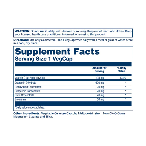 Mega Quercetin 600mg - 60 vcaps  Mega Quercetin 600mg - 60 vcaps