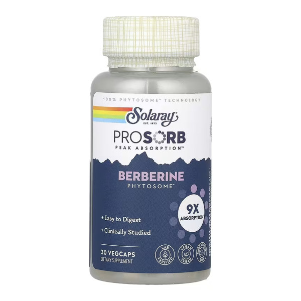 Prossorb Berberine 9x - 30 vcaps  Prossorb Berberine 9x - 30 vcaps