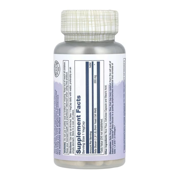 High Potency Beta Glucan 200mg - 30 vcaps  High Potency Beta Glucan 200mg - 30 vcaps