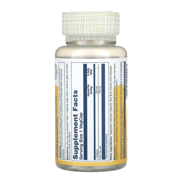 L-Theanine 200mg - 45 vcaps  L-Theanine 200mg - 45 vcaps