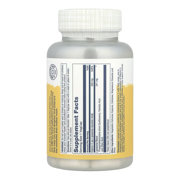 Liposomal Vitamin C 500mg - 100 vcaps  Liposomal Vitamin C 500mg - 100 vcaps