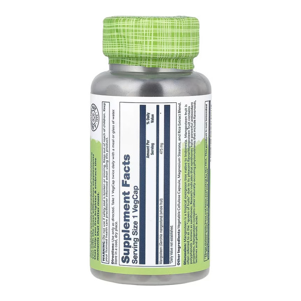 Mangosteen Fruit 475mg - 100 vcaps  Mangosteen Fruit 475mg - 100 vcaps