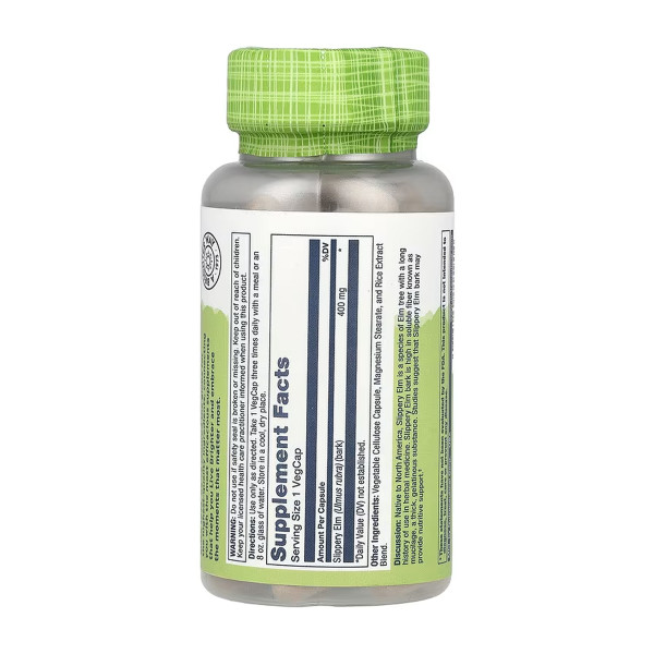 Slippery Elm Bark 400mg - 100 vcaps  Slippery Elm Bark 400mg - 100 vcaps