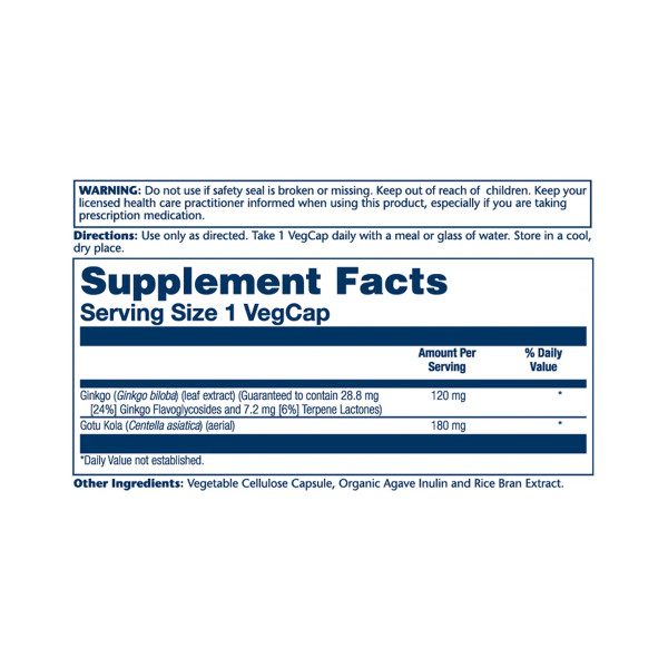 Ginkgo Biloba Extract One 120mg - 30 vcaps  Ginkgo Biloba Extract One 120mg - 30 vcaps