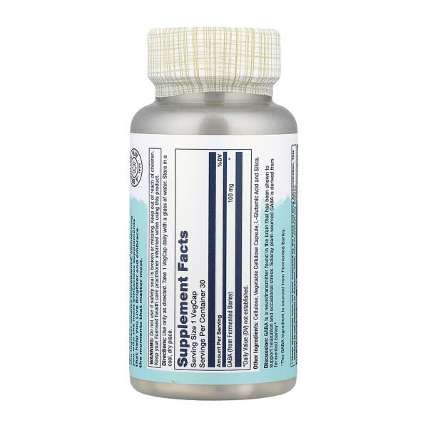 GABA 100mg - 30 caps  GABA 100mg - 30 caps