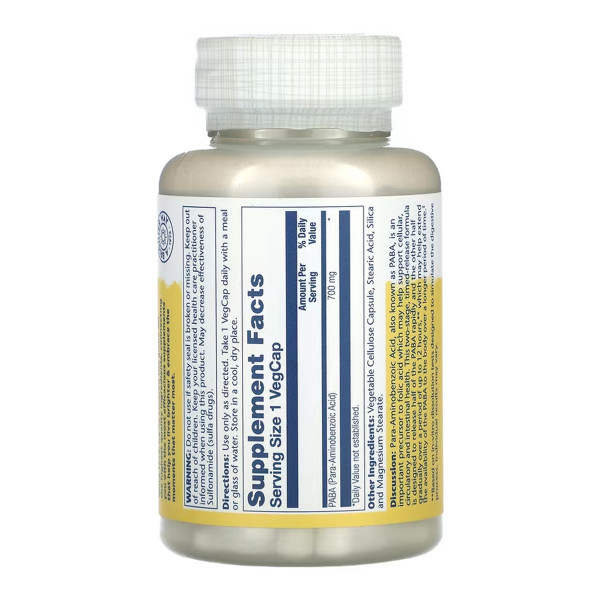 PABA 700mg - 100 vcaps  PABA 700mg - 100 vcaps
