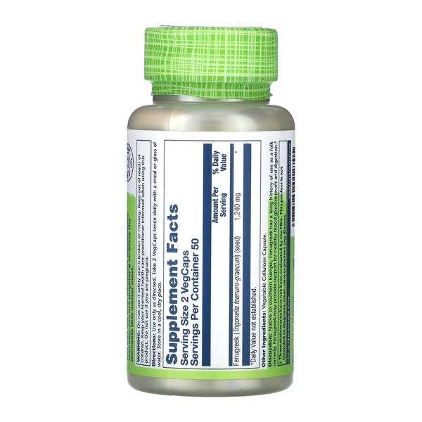 Fenugreek Seed 620mg - 100 vcaps  Fenugreek Seed 620mg - 100 vcaps