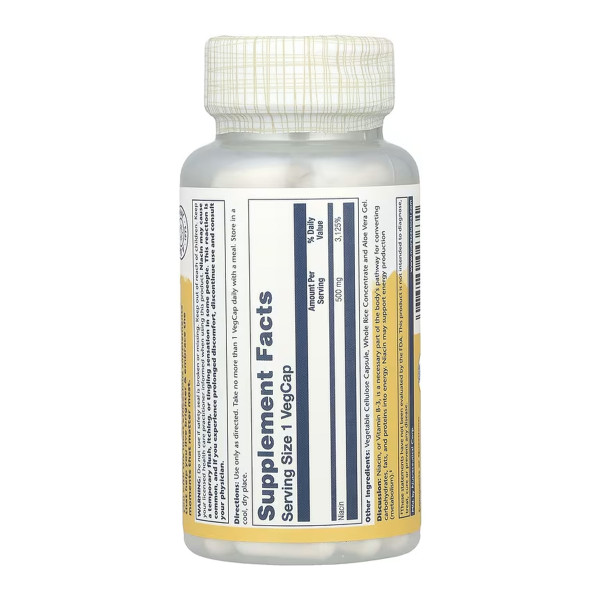 Niacin 500mg - 100 vcaps  Niacin 500mg - 100 vcaps