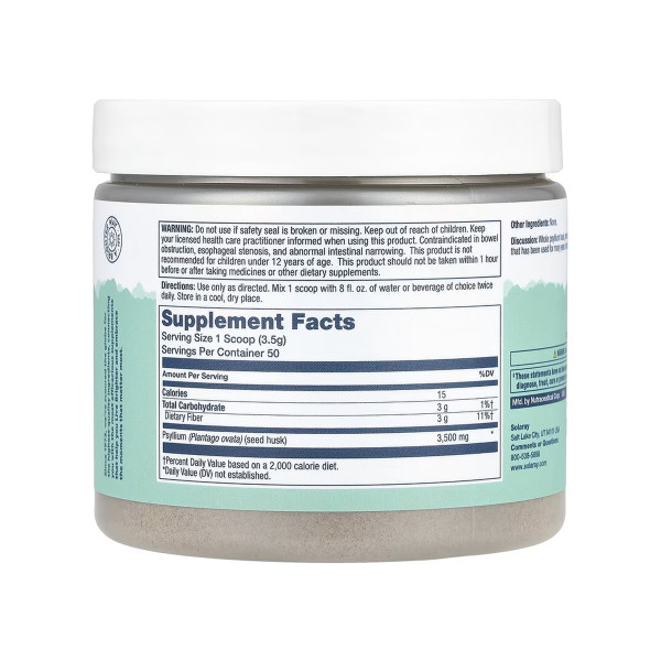 Psyllium Husk Fiber Powder - 175g Unflavored  Psyllium Husk Fiber Powder - 175g Unflavored