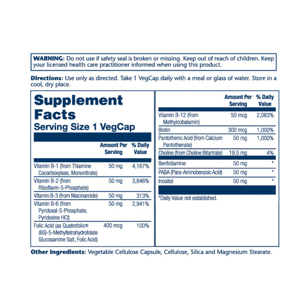Methyl B-Complex 50mg - 60 vcaps  Methyl B-Complex 50mg - 60 vcaps
