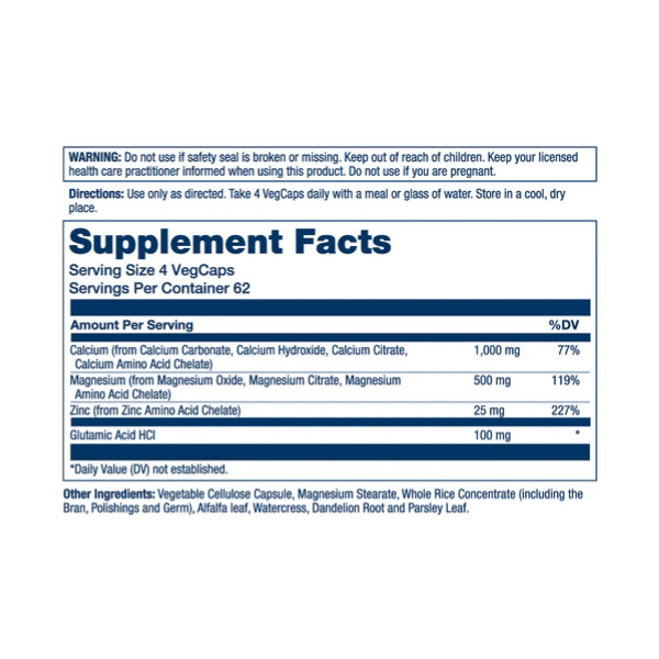Calcium Magnesium Zinc - 250 vcaps  Calcium Magnesium Zinc - 250 vcaps
