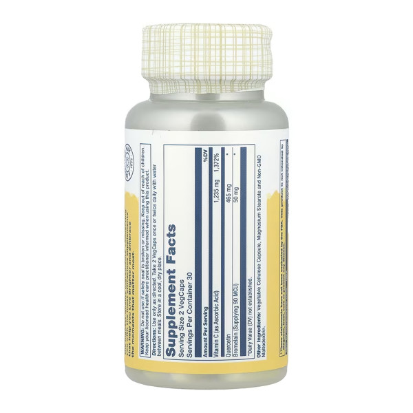 Quercetin Bromelain & Vitamin C - 60 vcaps  Quercetin Bromelain & Vitamin C - 60 vcaps
