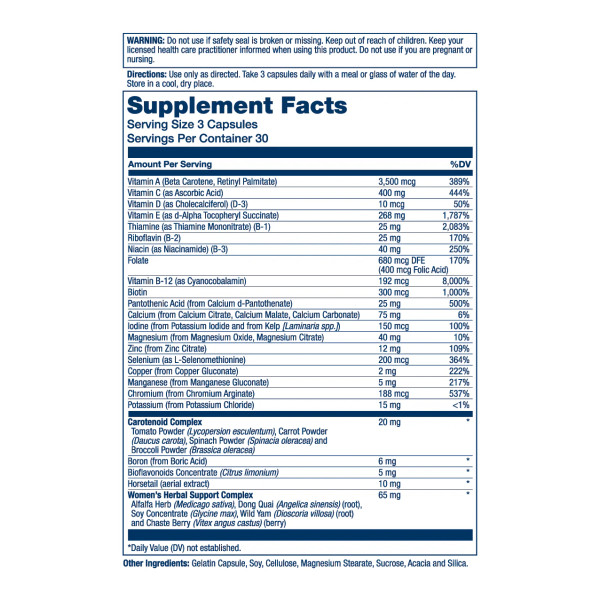 Women's Golden Multi-Vitamin - 90 vcaps  Women's Golden Multi-Vitamin - 90 vcaps