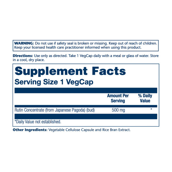 Rutin 500mg - 90 vcaps  Rutin 500mg - 90 vcaps