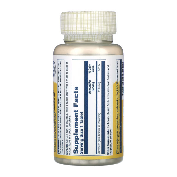 Chromium Picolinate 200mcg - 100 tabs  Chromium Picolinate 200mcg - 100 tabs