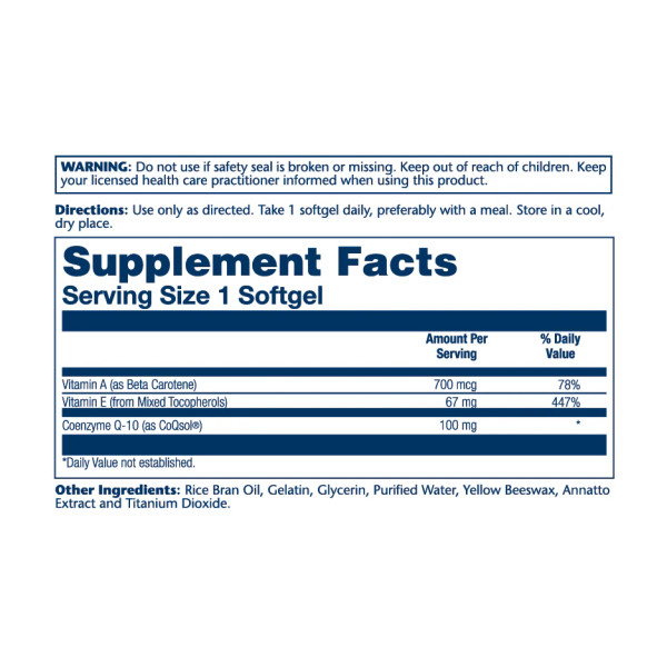 Bio CoQ10 100mg - 30 softgels  Bio CoQ10 100mg - 30 softgels