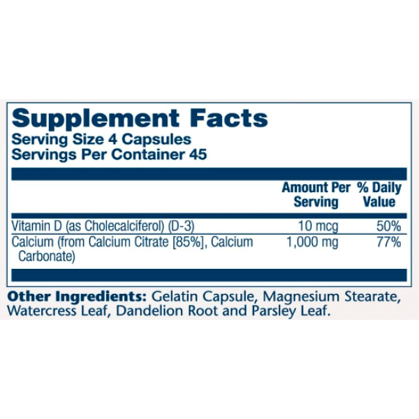 Calcium w/ D3 Citrate 1000mg - 90 caps  Calcium w/ D3 Citrate 1000mg - 90 caps