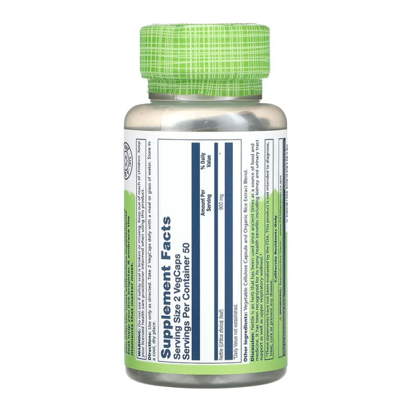 Nettle Leaf 450mg - 100 vcaps  Nettle Leaf 450mg - 100 vcaps