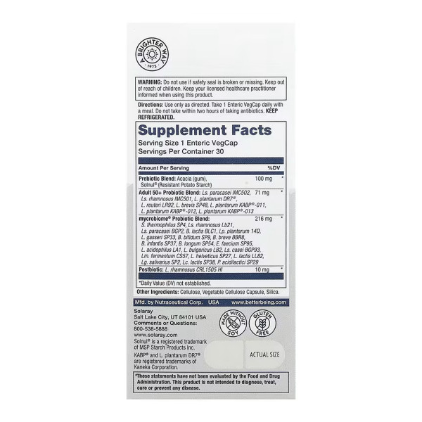 Complete Probiotic Adult 50+ - 30 vcaps