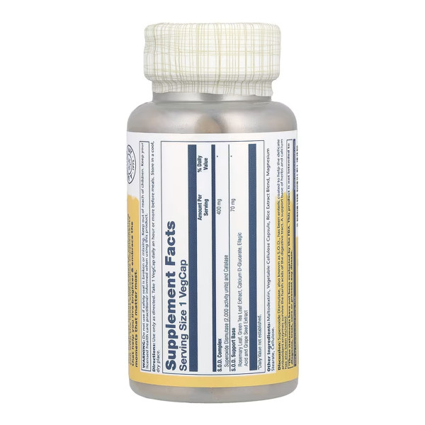 SOD 2000 Plus 400mg - 100 vcaps  SOD 2000 Plus 400mg - 100 vcaps