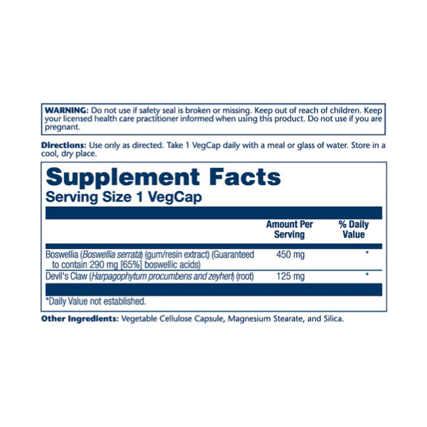 Boswellia Resin Extract 450mg - 60 vcaps  Boswellia Resin Extract 450mg - 60 vcaps
