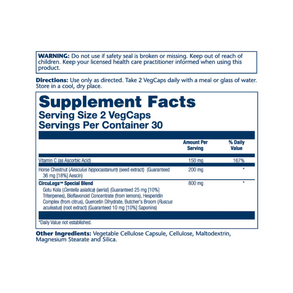 CircuLegs Circulation Support 200mg - 60 vcaps  CircuLegs Circulation Support 200mg - 60 vcaps