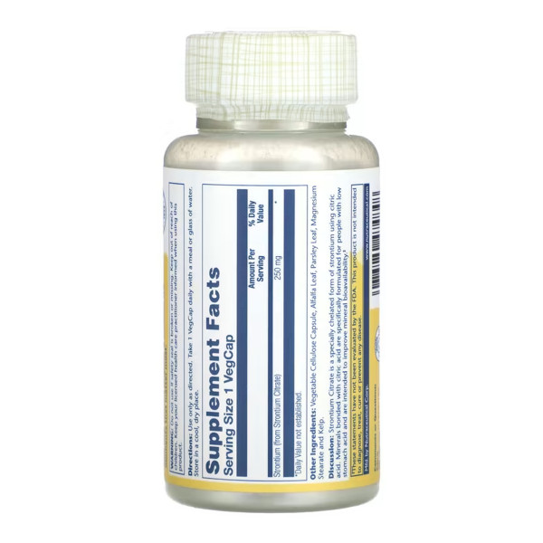 Strontium Citrate 250mg - 60 vcaps  Strontium Citrate 250mg - 60 vcaps