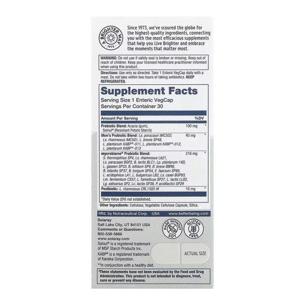 Complete Probiotic Men's - 30 vcaps