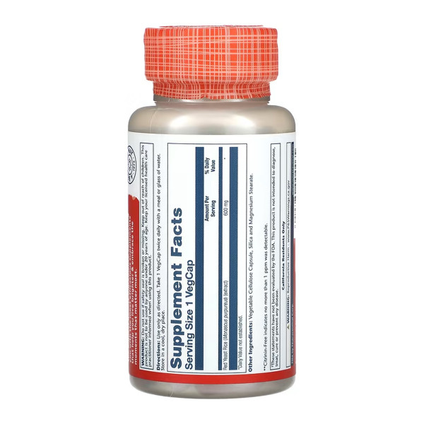 Red Yeast Rice 600mg - 45 vcaps  Red Yeast Rice 600mg - 45 vcaps