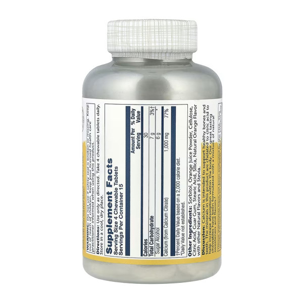 Calcium Citrate 1000mg - 60 chewables  Calcium Citrate 1000mg - 60 chewables