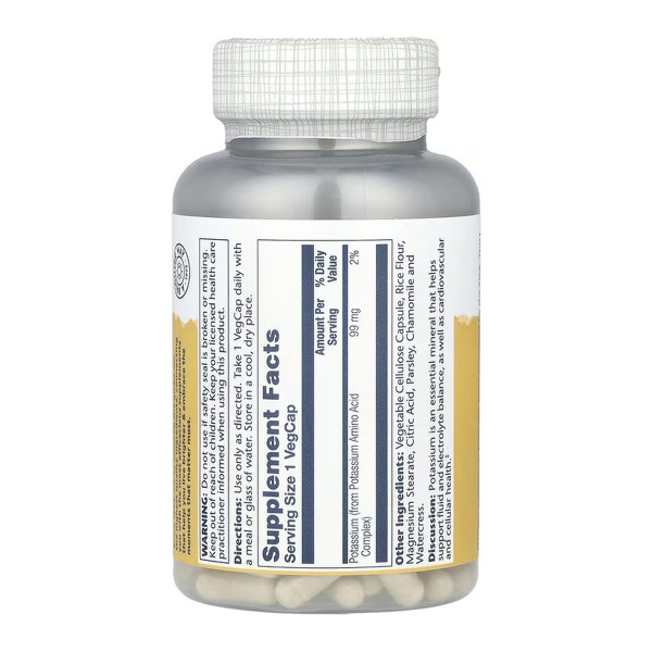 Potassium 99mg - 200 vcaps