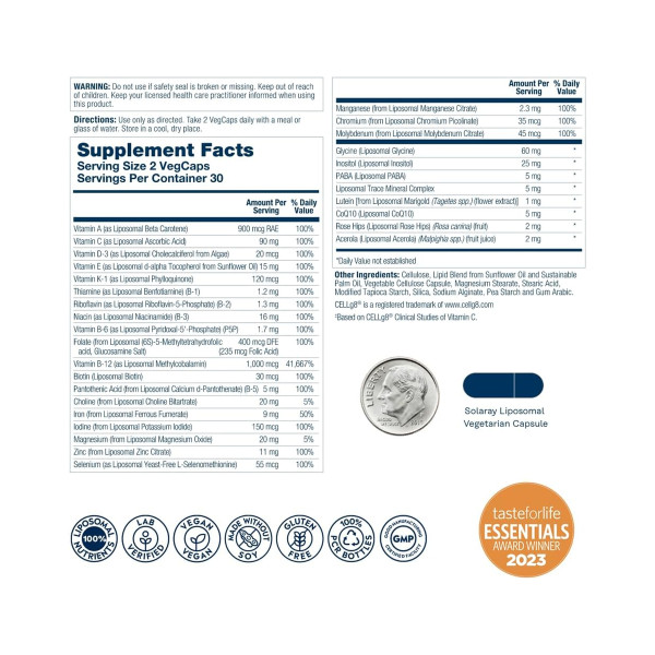 Liposomal Multivitamin Universal - 60 vcaps  Liposomal Multivitamin Universal - 60 vcaps