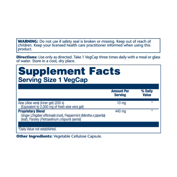 Aloe Vera Gel 10mg - 100 vcaps  Aloe Vera Gel 10mg - 100 vcaps