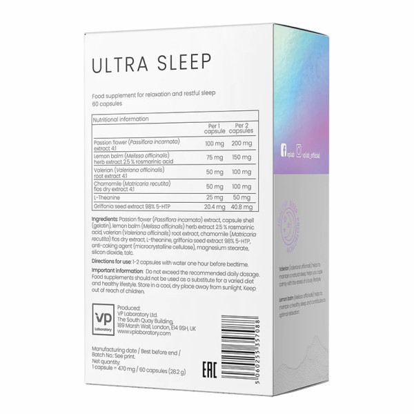 Ultra Sleep - 60 caps  Ultra Sleep - 60 caps