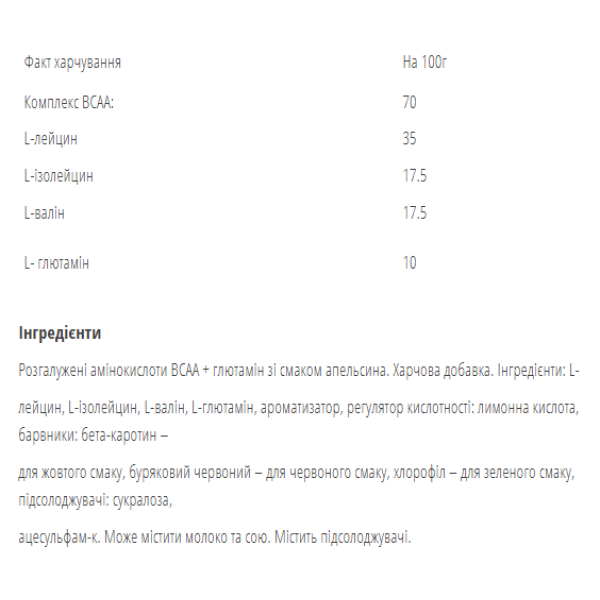 Відновлювальний BCAA - 500 г кавун BCAA Recovery - 500g Watermelon