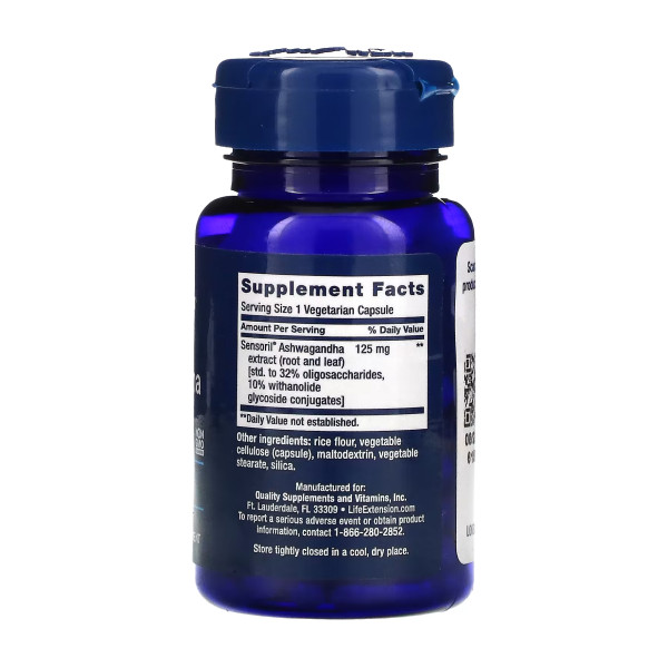 Ашваганда Life Extension Optimized Ashwagandha, 60 капсул Ашваганда Life Extension Optimized Ashwagandha, 60 капсул