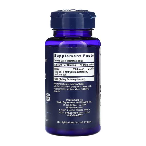 Високоефективний оптимізований фолат 8500 мкг DFE - 30 таблеток High Potency Optimized Folate 8500 mcg DFE - 30 tabs