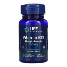 Вітамін B12 Life Extension (Vitamin B12) 500 мкг 100 льодяників
