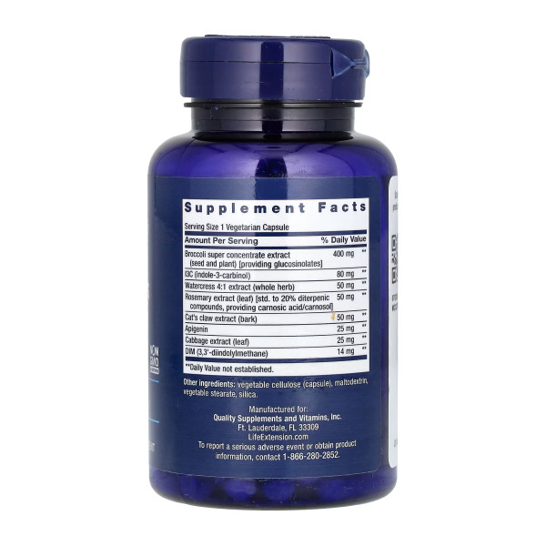 Екстракт хрестоцвітих рослин потрійної дії - 60 капсул Triple Action Cruciferous Vegetable Extract - 60 vcaps