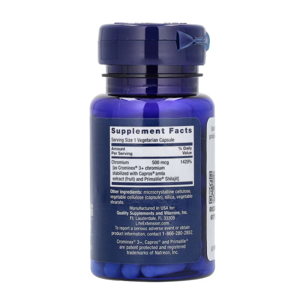 Оптимізований хром з Crominex® 3+ 500 мкг - 60 капсул Оптимізований хром з Crominex® 3+ 500 мкг - 60 капсул
