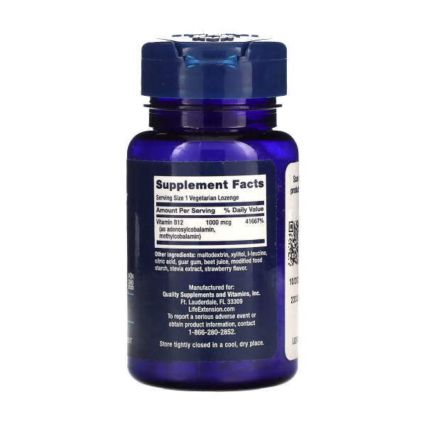 Вітамін Life Extension B12 Elite, 60 пастилок Вітамін Life Extension B12 Elite, 60 пастилок