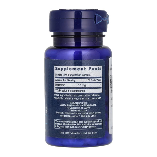 Мелатонін 10 мг - 60 рослинних капсул Melatonin 10 mg - 60 veg caps