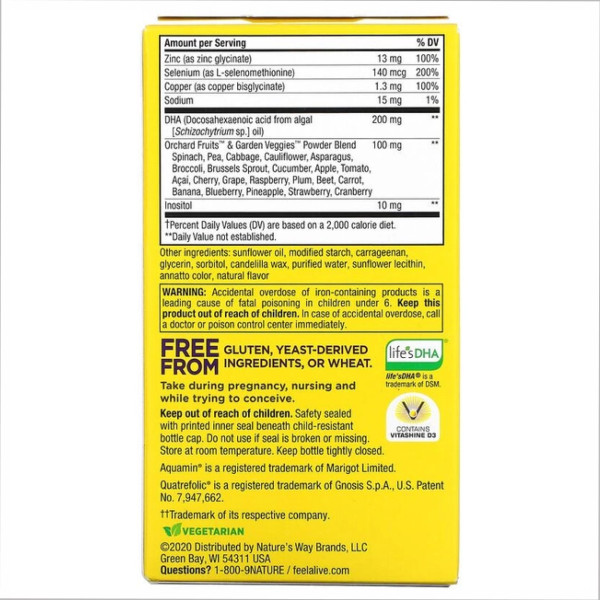Пренатальний мульти-кондиціонер - 60 м'яких капсул  Prenatal Multi - 60 softgels