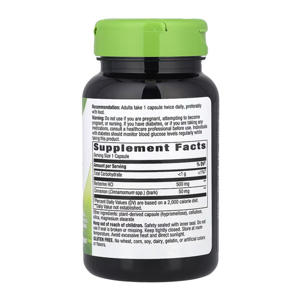 Берберин з корицею - 60 капсул    Berberine with Cinnamon - 60 vcaps
