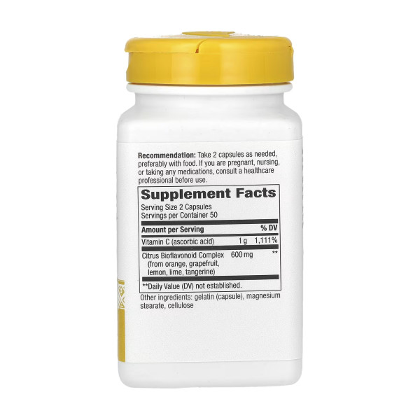  Вітамін С Біофлавоноїди - 100 капсул   Vitamin C Bioflavonoids - 100 caps