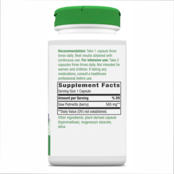  Ягоди пальми Серебри - 100 капсул   Saw Palmetto Berries - 100 vcaps