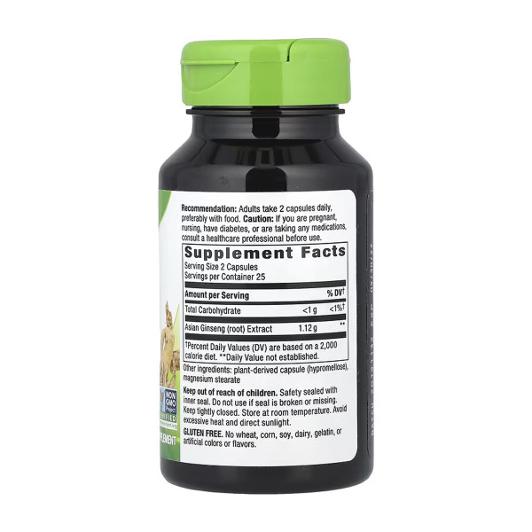  Азійський женьшень - 50 капсул   Asian Ginseng - 50 vcaps