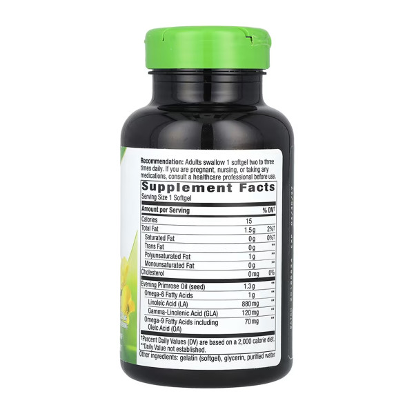  Олія вечірньої примули 1300 мг - 60 м'яких капсул   Evening Primrose Oil 1300 mg - 60 softgels