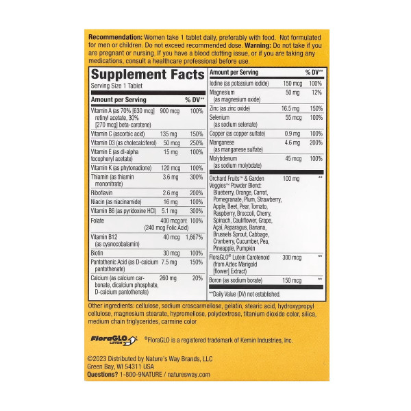 Повний мультивітамінний комплекс для жінок 50+ - 50 таблеток   Women's 50+ Complete Multivitamin - 50 tabs