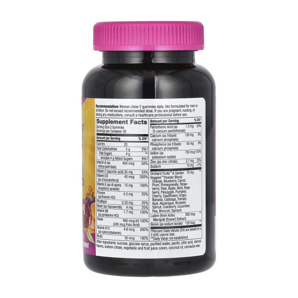  Мультивітаміни для жінок 50+ - 60 жувальних цукерок   Women's 50+ Multivitamin - 60 gummies